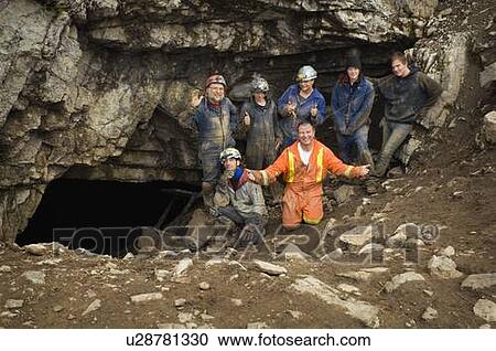 Climbers cheering outside cave, Cadomin, Alberta, Canada View Large Photo Image Stock Image - Climbers cheering outside cave, Cadomin, Alberta, Canada. Fotosearch