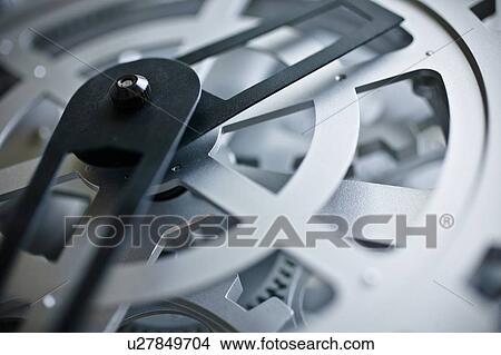 Picture - Clock and gears. Fotosearch
