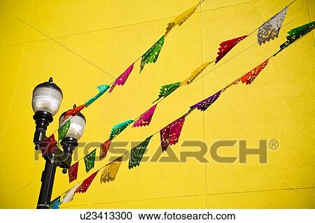 Stock Image - Colorful flags. Fotosearch