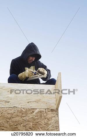 Stock Image - Construction worker. Fotosearch