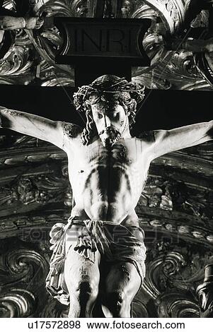 Crucifix in Saint Francis church, Evora, Portugal View Large Photo Image Stock Photo - Crucifix in Saint Francis church, Evora, Portugal. Fotosearch