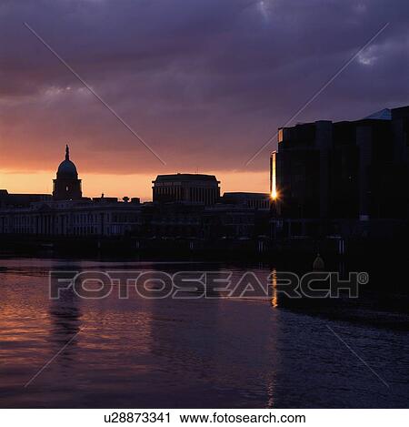 Custom House, International Financial Services Centre (IFSC), River Liffey, Dublin, Co Dublin, Ireland View Large Photo Image Stock Image - Custom House, International Financial Services Centre (IFSC), River Liffey, Dublin, Co Dublin, Ireland. Fotosearch