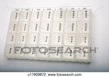 Daily pill organizer View Large Photo Image Stock Image - Daily pill organizer. Fotosearch