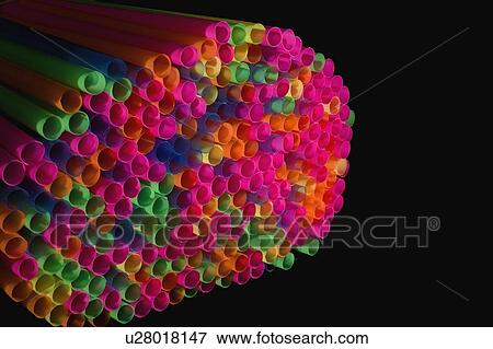 Stock Photo - Drinking straws. Fotosearch