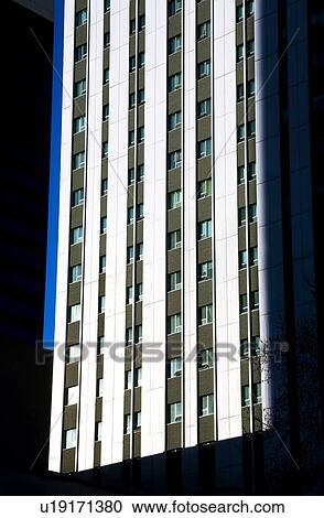 Stock Image - Exterior of a tall building. Fotosearch