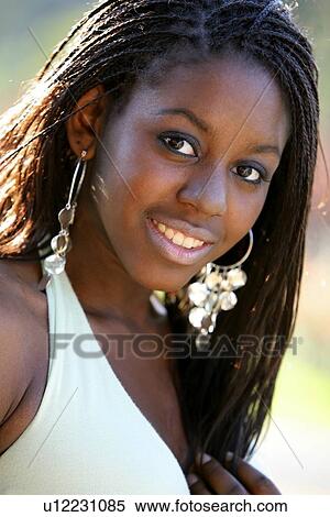 Stock Photography - Female portrait. Fotosearch