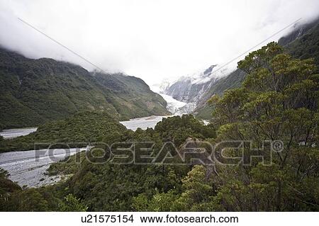 Franz Josef Glacier, New Zealand View Large Photo Image Picture - Franz Josef Glacier, New Zealand. Fotosearch