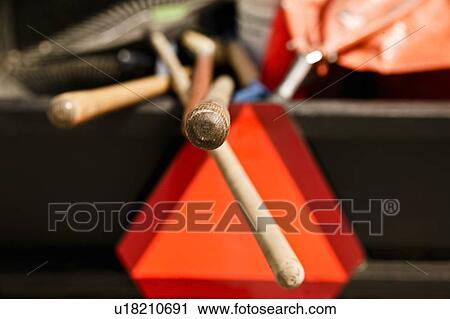 Gardening tools and caution sign View Large Photo Image Stock Image - Gardening tools and caution sign. Fotosearch