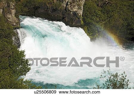 Huka Falls, New Zealand View Large Photo Image Stock Photo - Huka Falls, New Zealand. Fotosearch