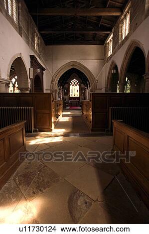 Picture - Inside a church. Fotosearch
