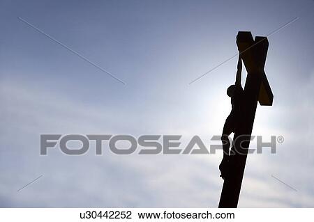 Stock Image - Jesus on the cross. Fotosearch