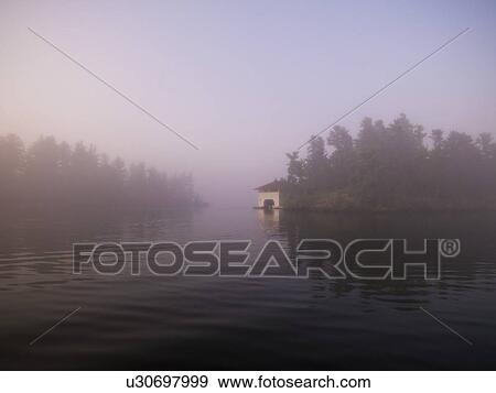Lake of the Woods, Ontario, Canada, Fog on a lake View Large Photo Image Stock Photo - Lake of the Woods, Ontario, Canada, Fog on a lake. Fotosearch