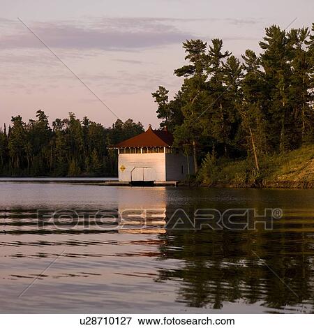 Lake of the Woods, Ontario, Canada, Little cabin on the lake View Large Photo Image Stock Photo - Lake of the Woods, Ontario, Canada, Little cabin on the lake. Fotosearch
