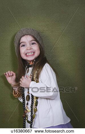 Little girl smiling View Large Photo Image Stock Photo - Little girl smiling. Fotosearch
