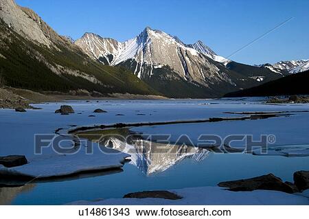 Medicine Lake, Jasper National Park, Alberta, Canada View Large Photo Image Stock Image - Medicine Lake, Jasper National Park, Alberta, Canada. Fotosearch