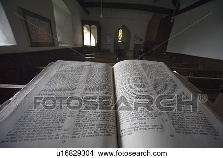 Old bible in church, North Yorkshire, England, Europe View Large Photo Image Picture - Old bible in church, North Yorkshire, England, Europe. Fotosearch