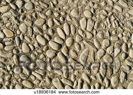 Pebbles in pavement View Large Photo Image Picture - Pebbles in pavement. Fotosearch