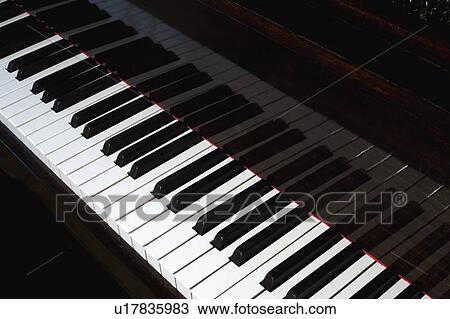 Stock Image - Piano keys. Fotosearch