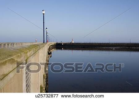 Pier, Amble, Northumberland, England View Large Photo Image Stock Photo - Pier, Amble, Northumberland, England. Fotosearch