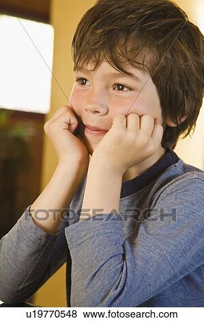 Stock Photo - Portrait of a boy. Fotosearch