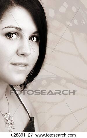 Portrait of a woman View Large Photo Image Stock Photo - Portrait of a woman. Fotosearch