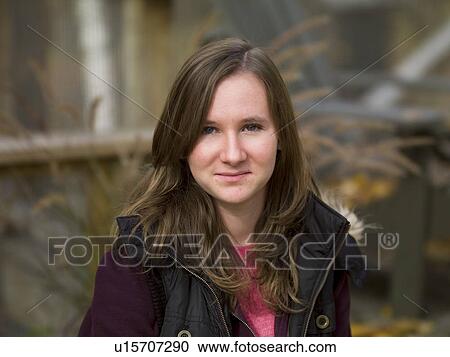Stock Image - Portrait of girl. Fotosearch
