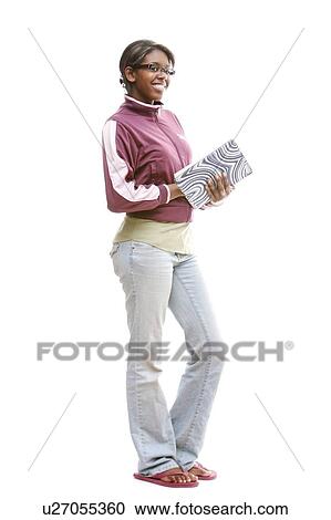 Stock Image - Portrait of high school student. Fotosearch