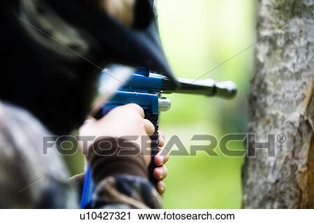 Stock Image - Preparing to shoot. Fotosearch