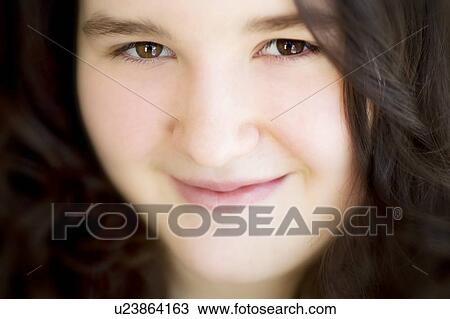 Stock Image - Preteen girl. Fotosearch