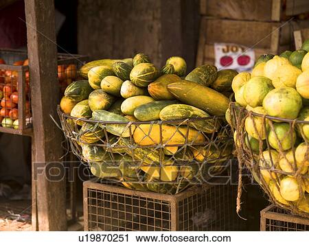 Produce in baskets, Kerala, India  View Large Photo Image Stock Image - Produce in baskets, Kerala, India . Fotosearch