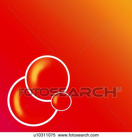 Stock Photography - Red bubbles. Fotosearch