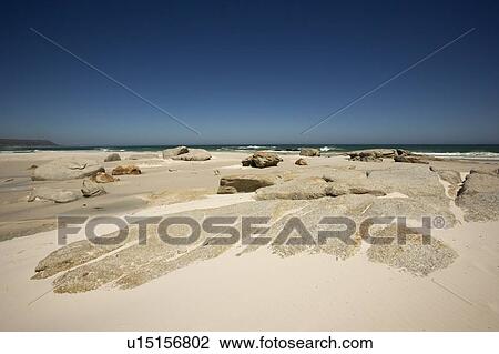 Stock Image - Sand formations, Noord Hoek, South Africa. Fotosearch