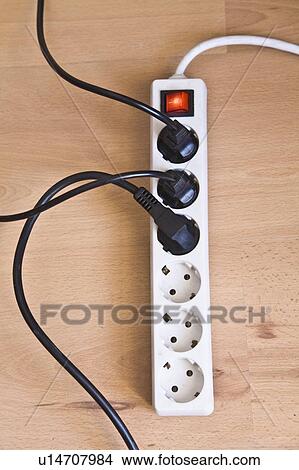 Six plug adaptor View Large Photo Image Picture - Six plug adaptor. Fotosearch
