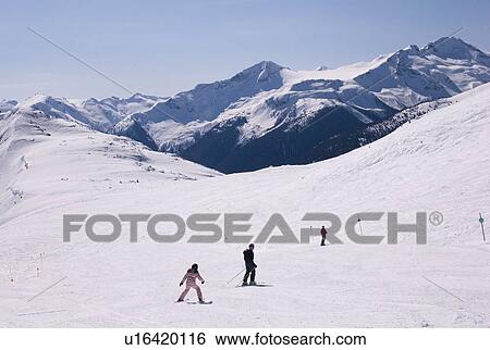 Skiers, Whistler, British Columbia, Canada View Large Photo Image Stock Photograph - Skiers, Whistler, British Columbia, Canada. Fotosearch
