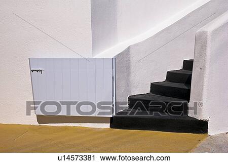 Staircase, Fira, Santorini, Greece View Large Photo Image Stock Image - Staircase, Fira, Santorini, Greece . Fotosearch