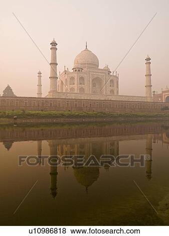 Stock Photo - Taj Mahal, Agra, India . Fotosearch