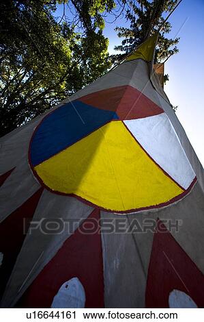 Stock Image - Teepee in woods. Fotosearch