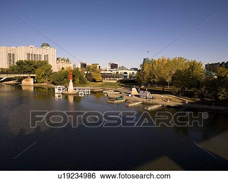Stock Photograph - The Forks, Winnipeg, Manitoba, Canada. Fotosearch