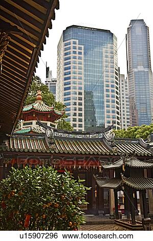 Thian Hok Keng, Singapore View Large Photo Image Stock Photograph - Thian Hok Keng, Singapore. Fotosearch