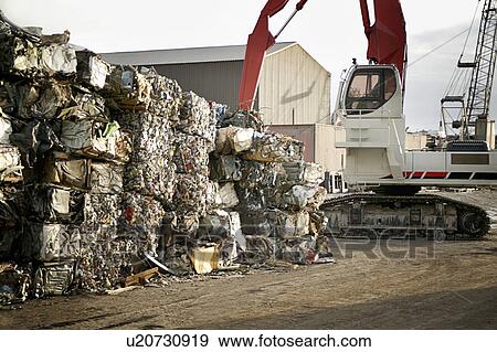 Trash compacting site View Large Photo Image Stock Photo - Trash compacting site. Fotosearch