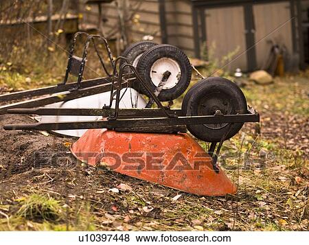 Two wheelbarrows View Large Photo Image Stock Photo - Two wheelbarrows. Fotosearch
