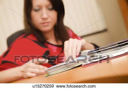 Woman at work View Large Photo Image Stock Photo - Woman at work. Fotosearch