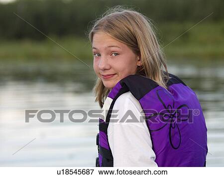 Stock Photo - Young girl. Fotosearch