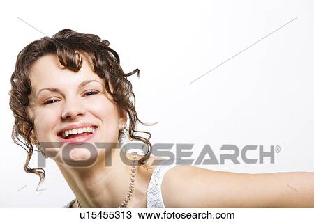 Stock Image - Young woman. Fotosearch
