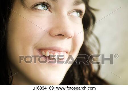 Young woman's smile View Large Photo Image Stock Photo - Young woman's smile. Fotosearch