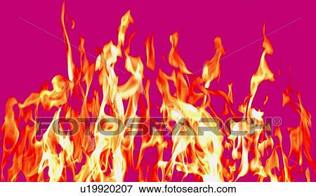 Stock Photo - A fire. Fotosearch
