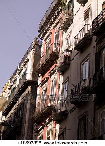 Apartments, Naples, Italy View Large Photo Image Stock Photo - Apartments, Naples, Italy. Fotosearch