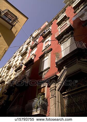 Apartments, Naples, Italy View Large Photo Image Stock Photography - Apartments, Naples, Italy . Fotosearch
