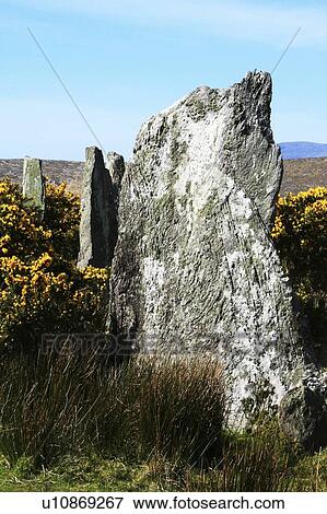 Stock Photo - Ardgroom, Co Cork, Ireland; Stone circle. Fotosearch