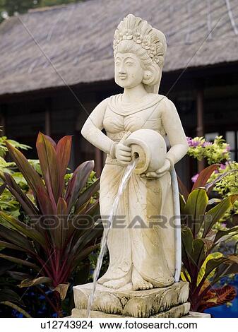 Picture - Bali, Indonesia; Garden statue. Fotosearch